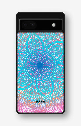 Google Pixel 6a Hard Case – Pastel Mandala - View 1