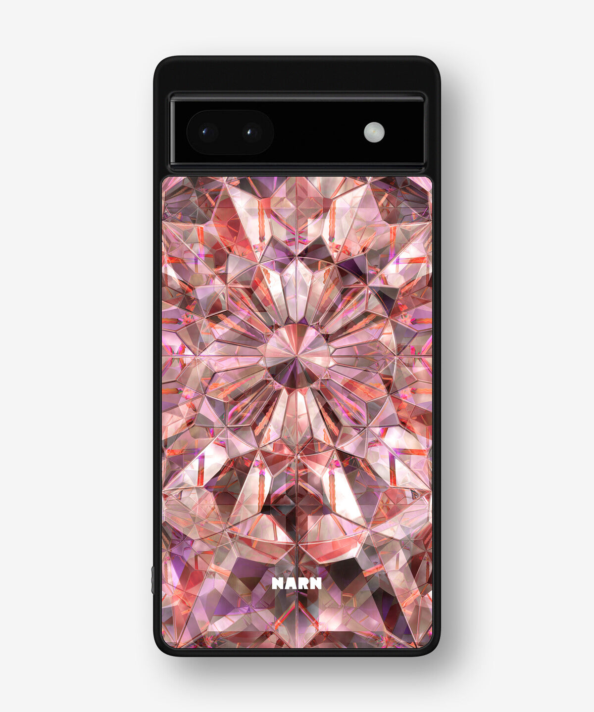 Google Pixel 6a Hard Case – Pink Crystals - View 1