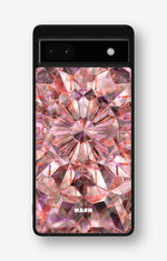 Google Pixel 6a Hard Case – Pink Crystals - View 1