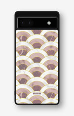 Google Pixel 6a Hard Case – Pink Marble Waves - View 1