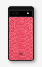 Google Pixel 6a Hard Case – Pink Snake - View 1