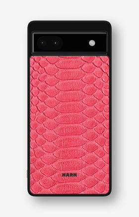 Google Pixel 6a Hard Case – Pink Snake - View 1
