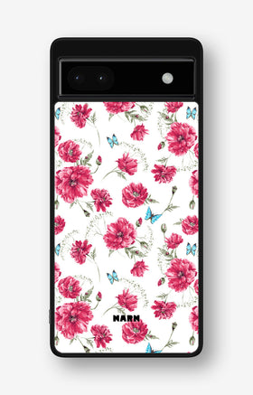 Google Pixel 6a Hard Case – Poppies in Bloom - View 1