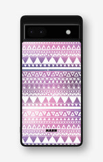 Google Pixel 6a Hard Case – Purple Aztec - View 1