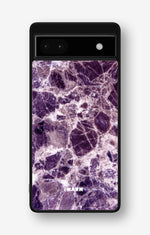 Google Pixel 6a Hard Case – Purple Marble - View 1