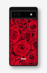 Google Pixel 6a Hard Case – Red Roses - View 1