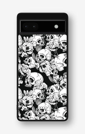 Google Pixel 6a Hard Case – Skull Garden - View 1