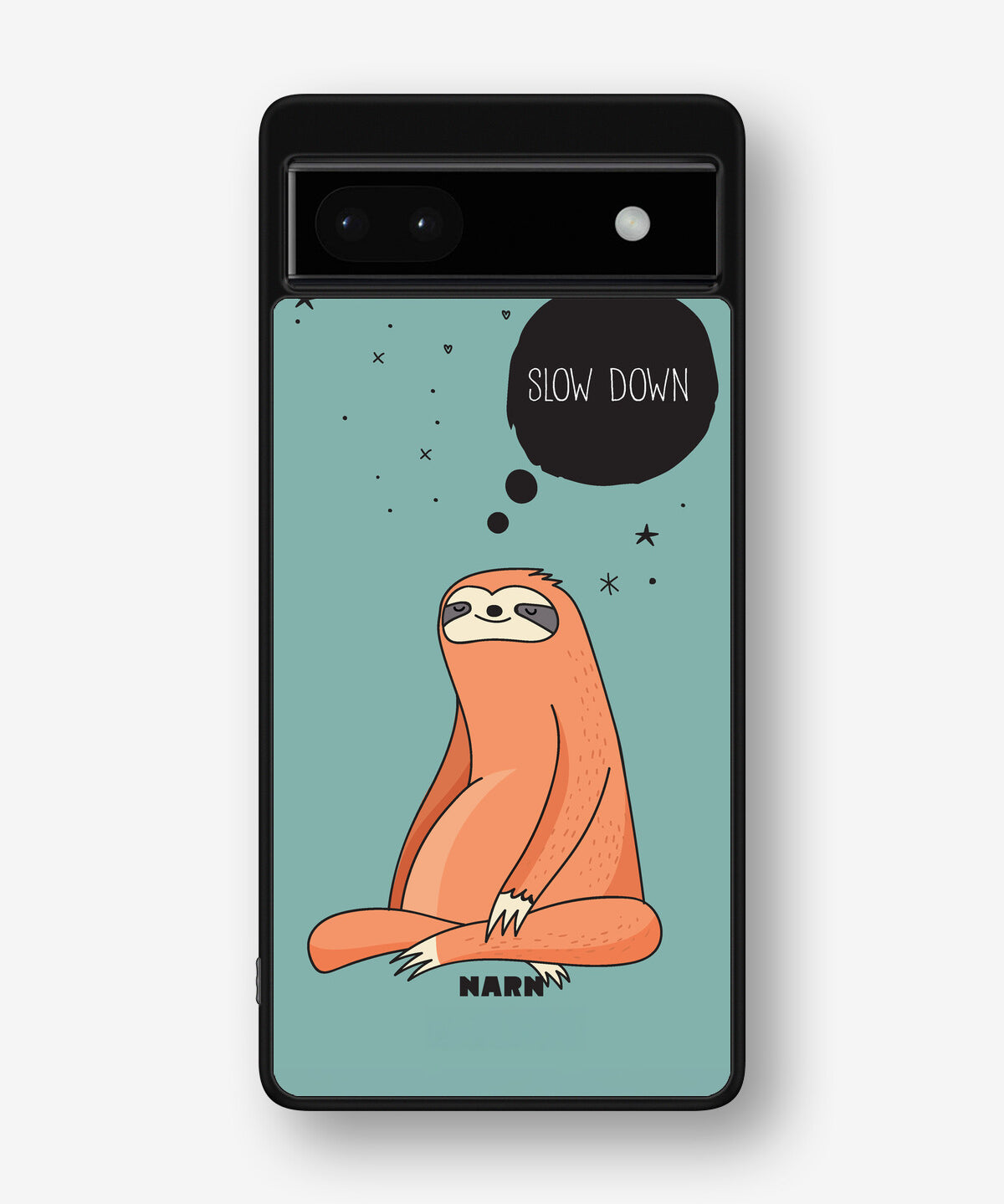 Google Pixel 6a Hard Case – Slow Down Sloth - View 1