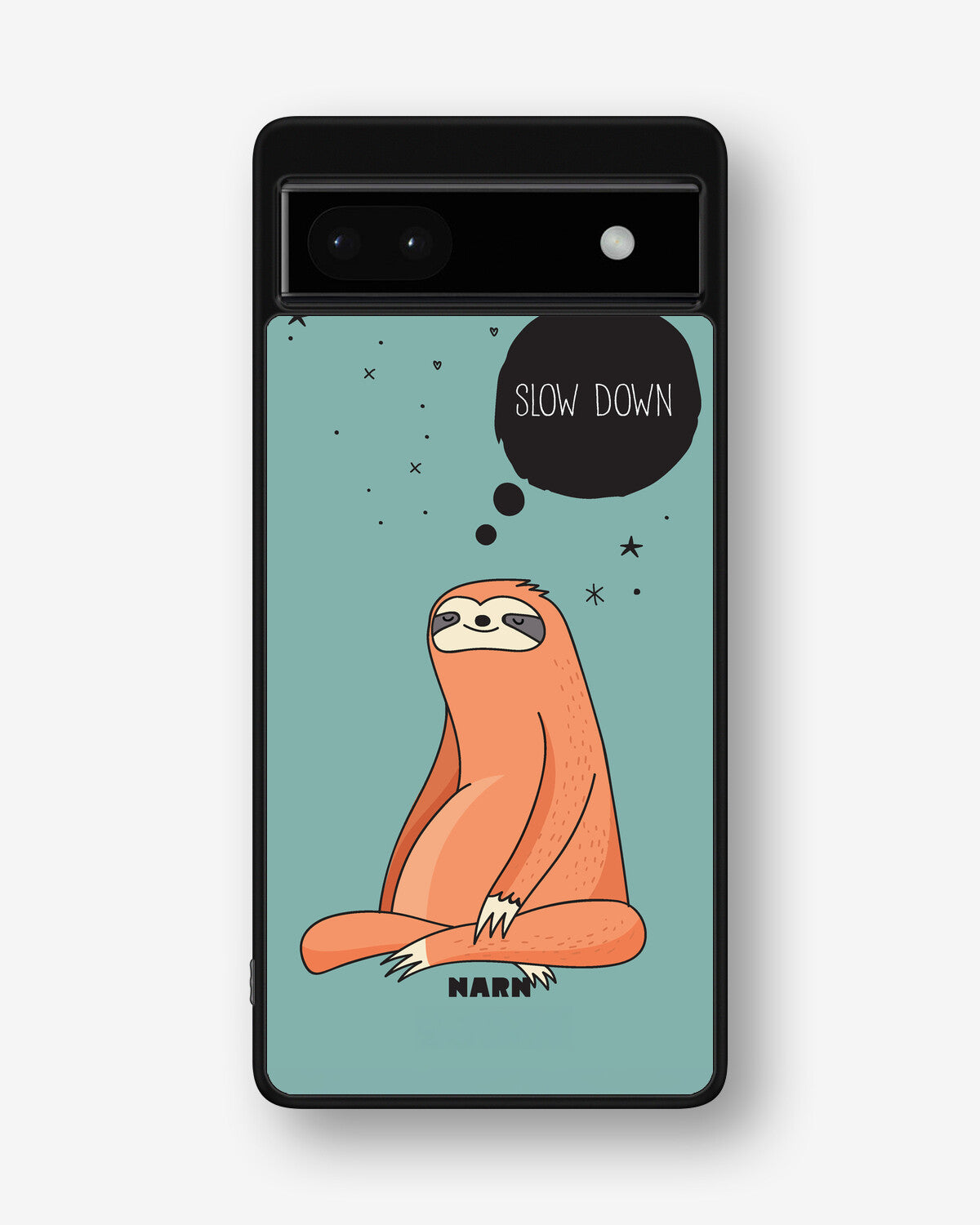 Google Pixel 6a Hard Case – Slow Down Sloth - View 1
