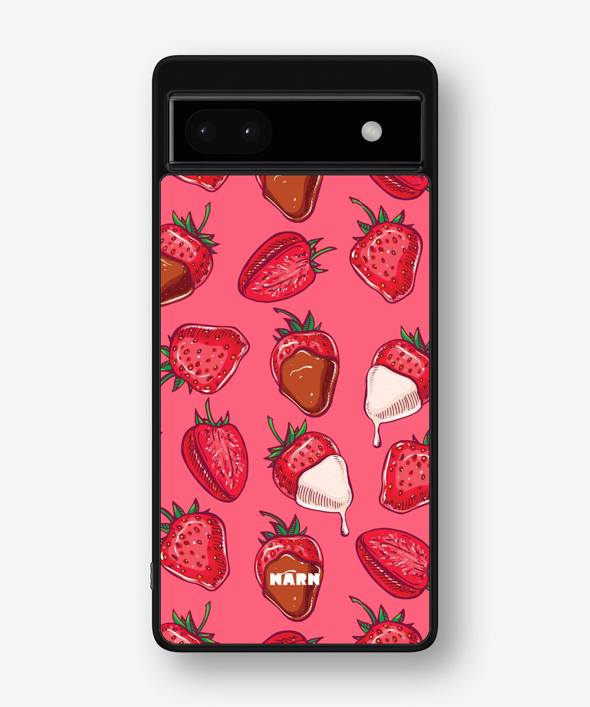 Google Pixel 6a Hard Case – Strawberry Chocolate - View 1