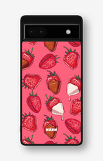 Google Pixel 6a Hard Case – Strawberry Chocolate - View 1
