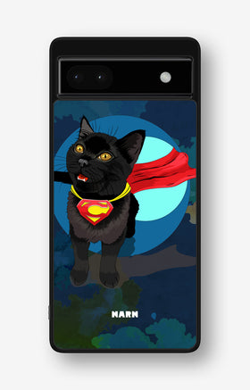 Google Pixel 6a Hard Case – Super Cat - View 1