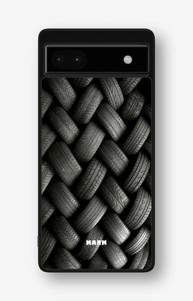 Google Pixel 6a Hard Case – Tires Wall - View 1