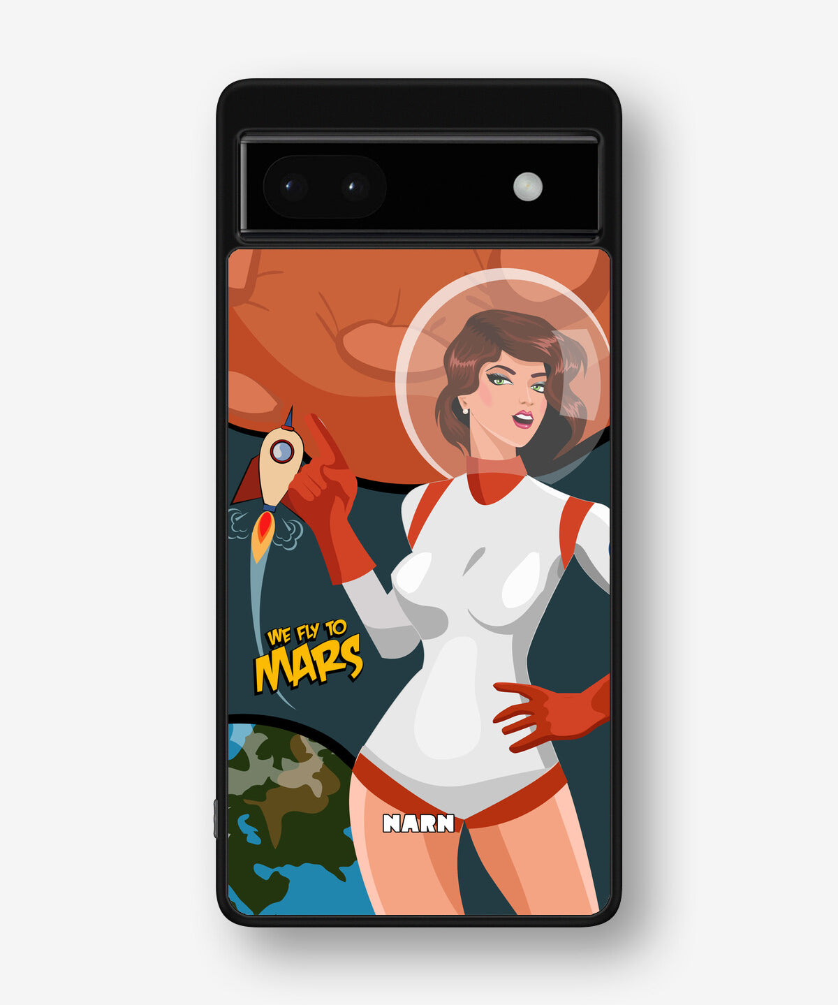 Google Pixel 6a Hard Case – We Fly To Mars - View 1