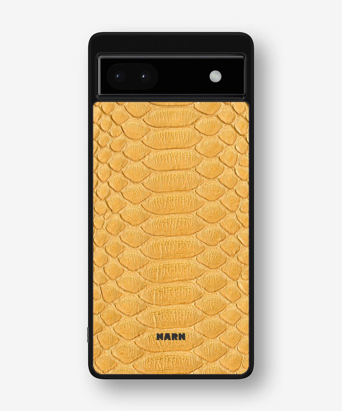 Google Pixel 6a Hard Case – Yellow Snake - View 1
