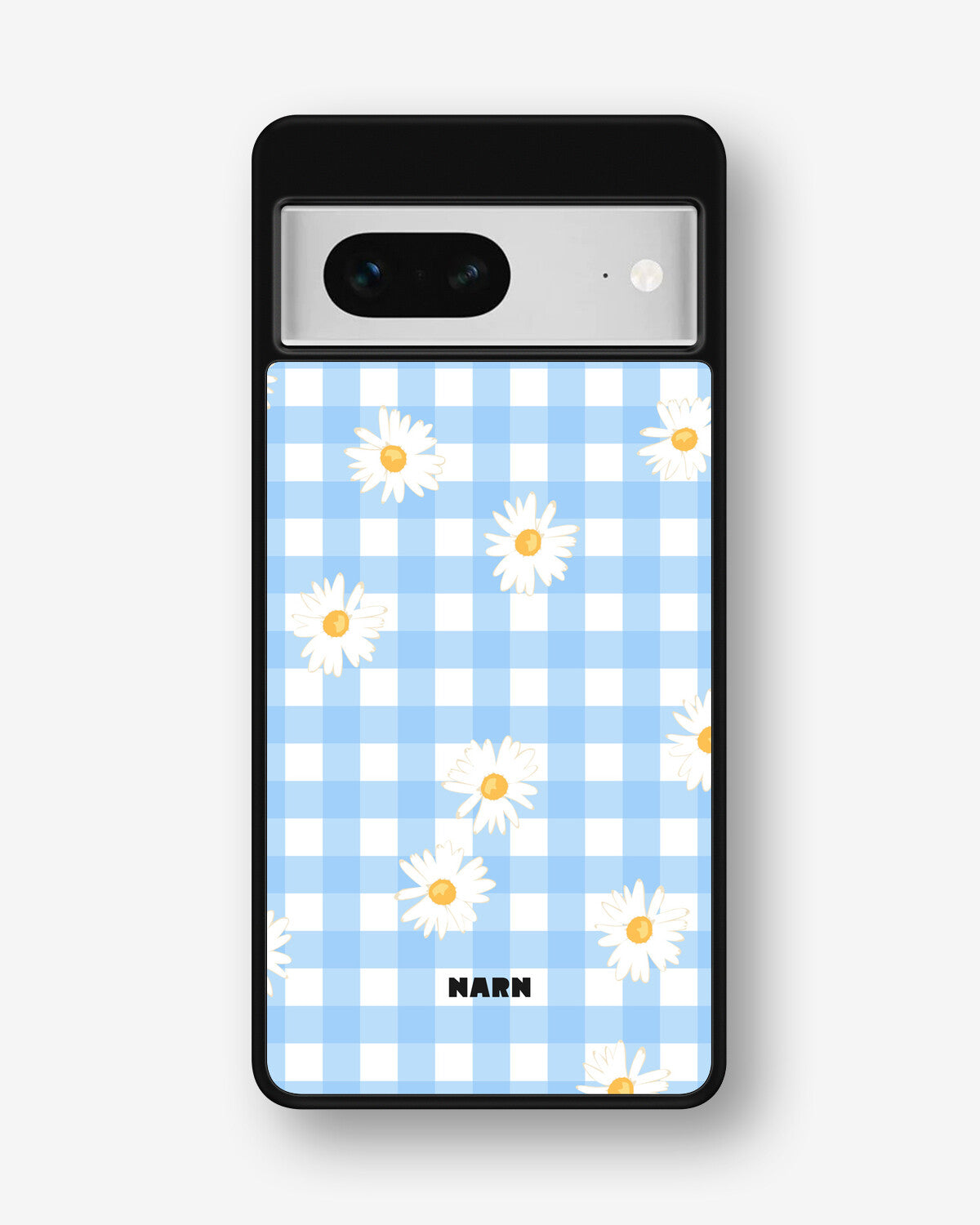 Google Pixel 7 Hard Case – Blue Daisies - View 1