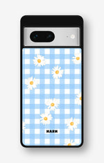 Google Pixel 7 Hard Case – Blue Daisies - View 1