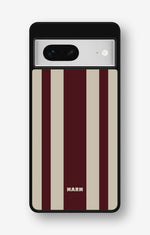 Google Pixel 7 Hard Case – Bordeaux Stripe - View 1