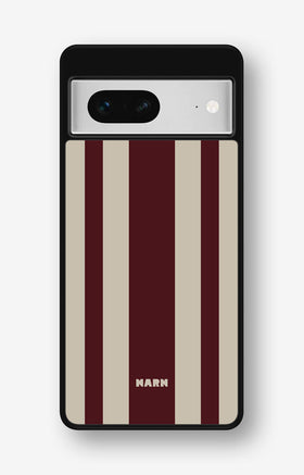 Google Pixel 7 Hard Case – Bordeaux Stripe - View 1