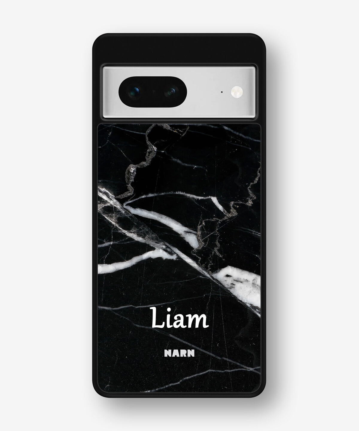 Google Pixel 7 Hard Case – Custom - Black Marble - View 1