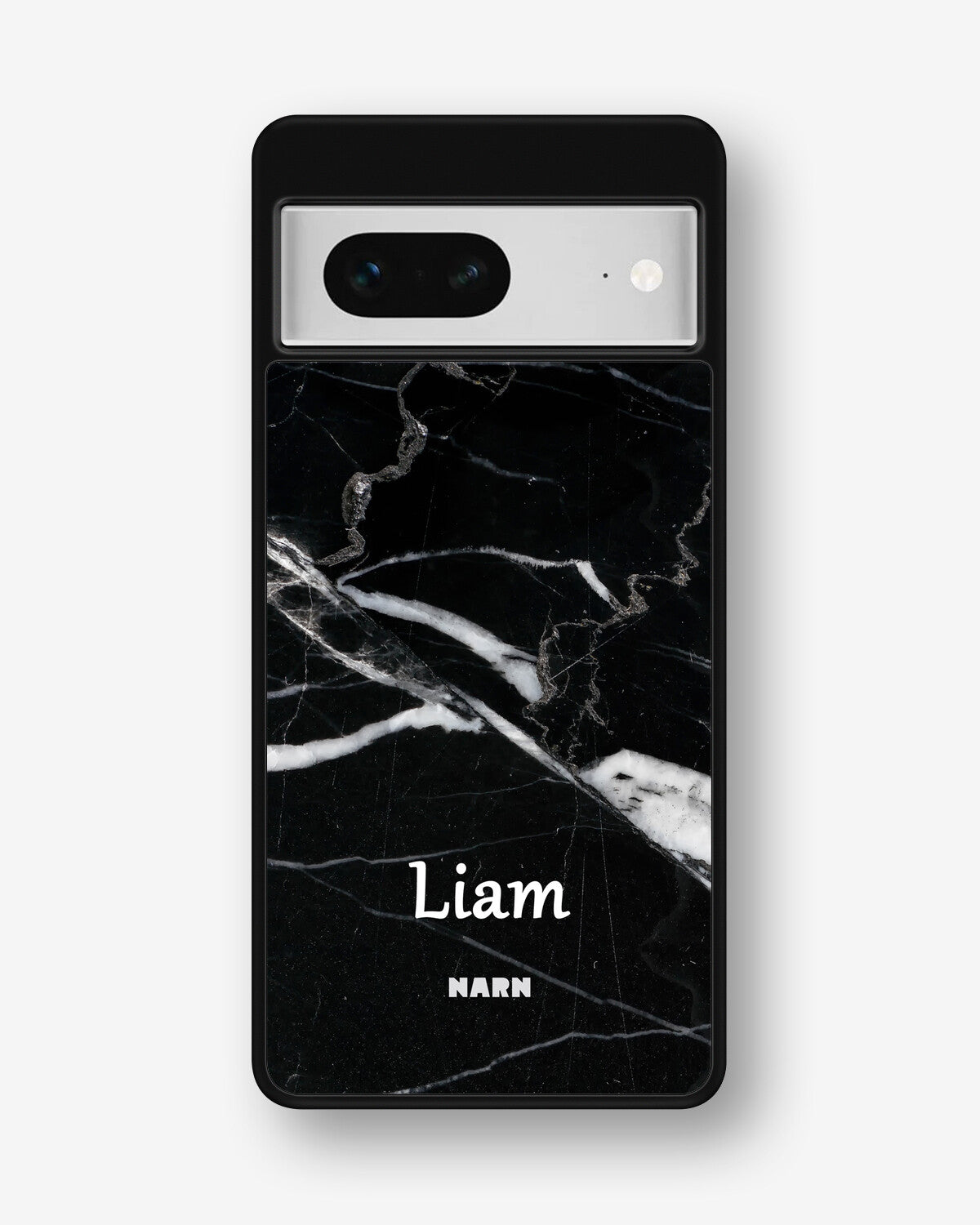 Google Pixel 7 Hard Case – Custom - Black Marble - View 1