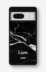 Google Pixel 7 Hard Case – Custom - Black Marble - View 1