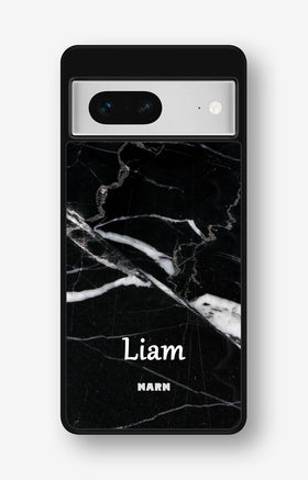 Google Pixel 7 Hard Case – Custom - Black Marble - View 1