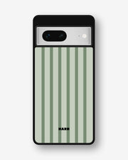 Google Pixel 7 Hard Case – Sage Stripes - View 1