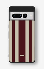 Google Pixel 7 Pro Hard Case – Bordeaux Stripe - View 1