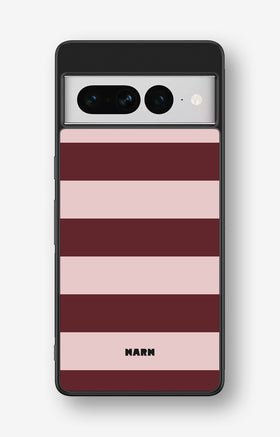 Google Pixel 7 Pro Hard Case – Cranberry Stripe - View 1