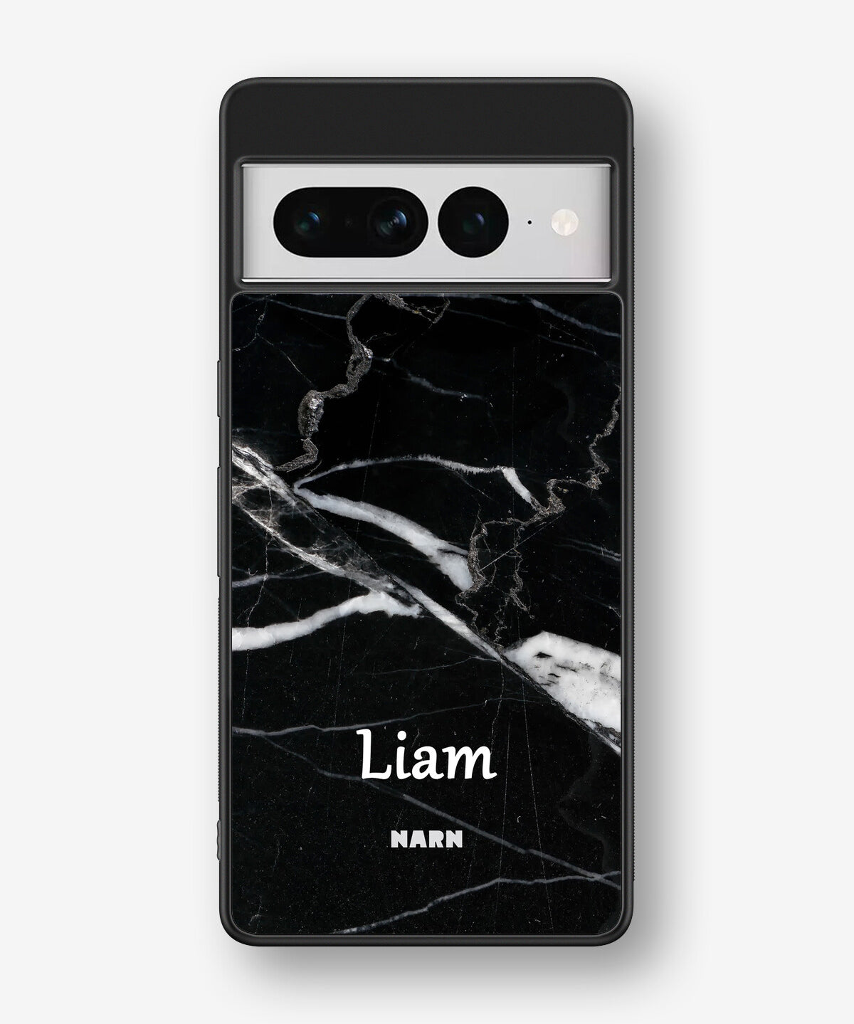 Google Pixel 7 Pro Hard Case – Custom - Black Marble - View 1