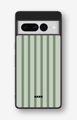 Google Pixel 7 Pro Hard Case – Sage Stripes - View 1