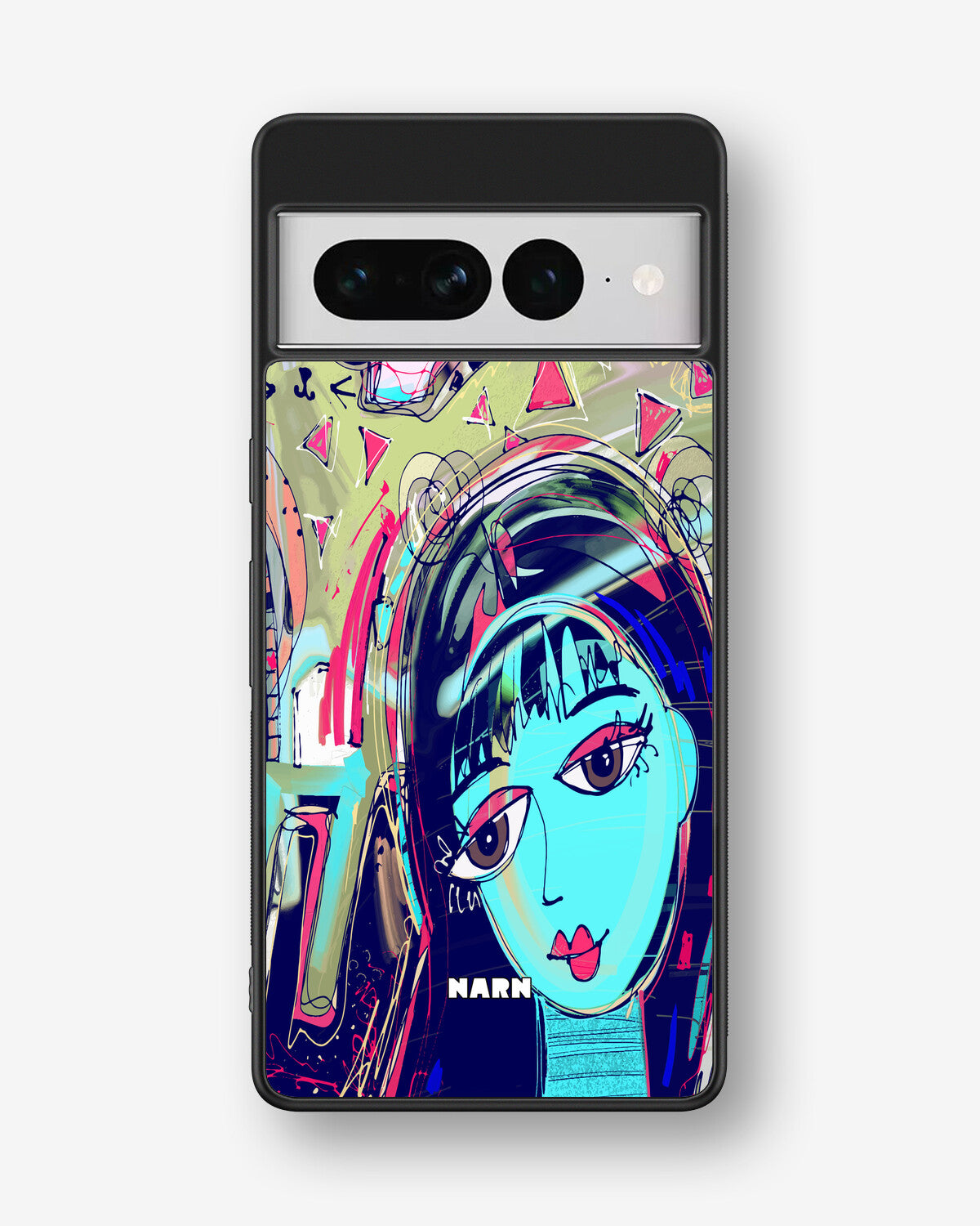 Google Pixel 7 Pro Hard Case – Abstract Cat - View 1