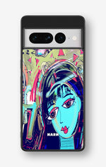 Google Pixel 7 Pro Hard Case – Abstract Cat - View 1
