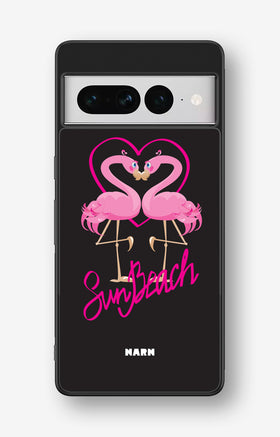 Google Pixel 7 Pro Hard Case – Beach Flamingo - View 1