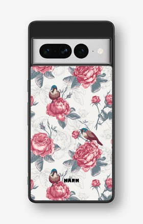 Google Pixel 7 Pro Hard Case – Birds Among Roses - View 1
