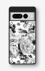 Google Pixel 7 Pro Hard Case – Black & White Bloom - View 1