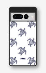 Google Pixel 7 Pro Hard Case – Blue Turtles - View 1