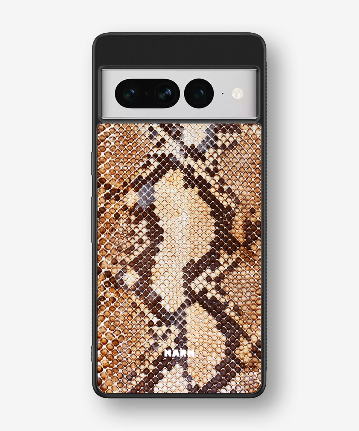 Google Pixel 7 Pro Hard Case – Brown Snakeskin - View 1