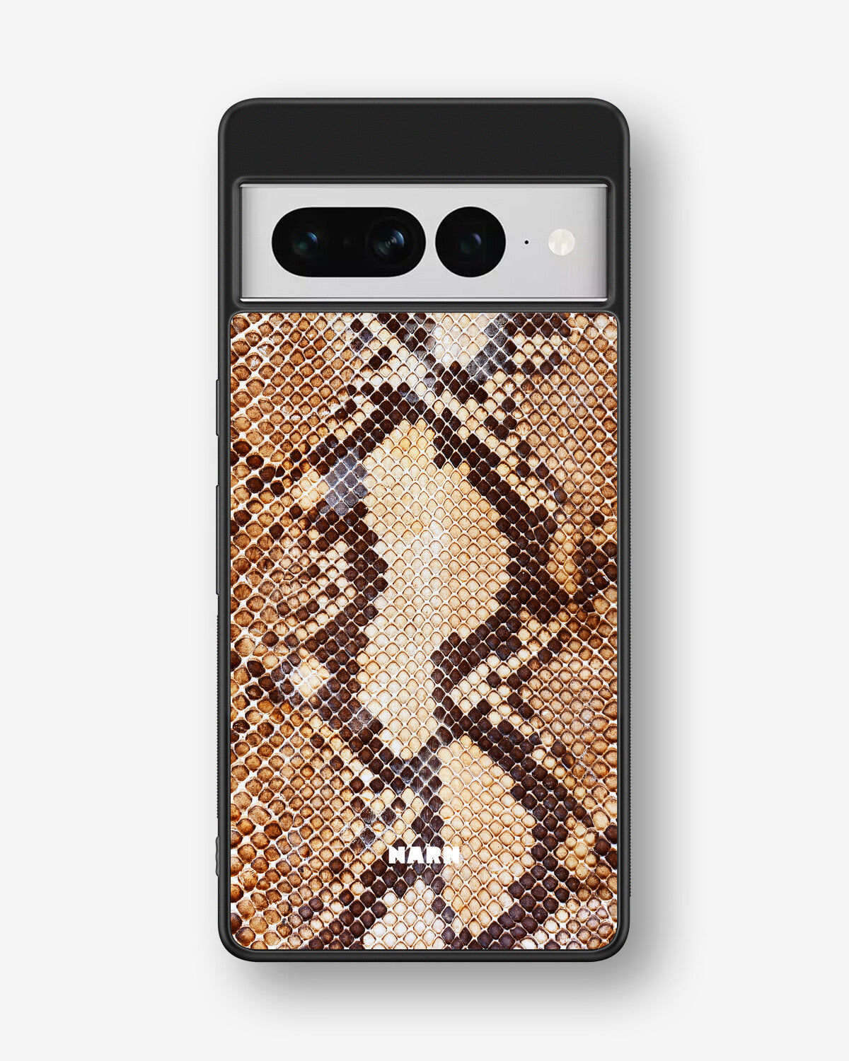 Google Pixel 7 Pro Hard Case – Brown Snakeskin - View 1