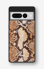 Google Pixel 7 Pro Hard Case – Brown Snakeskin - View 1