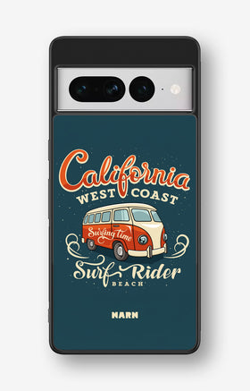 Google Pixel 7 Pro Hard Case – California Surf - View 1