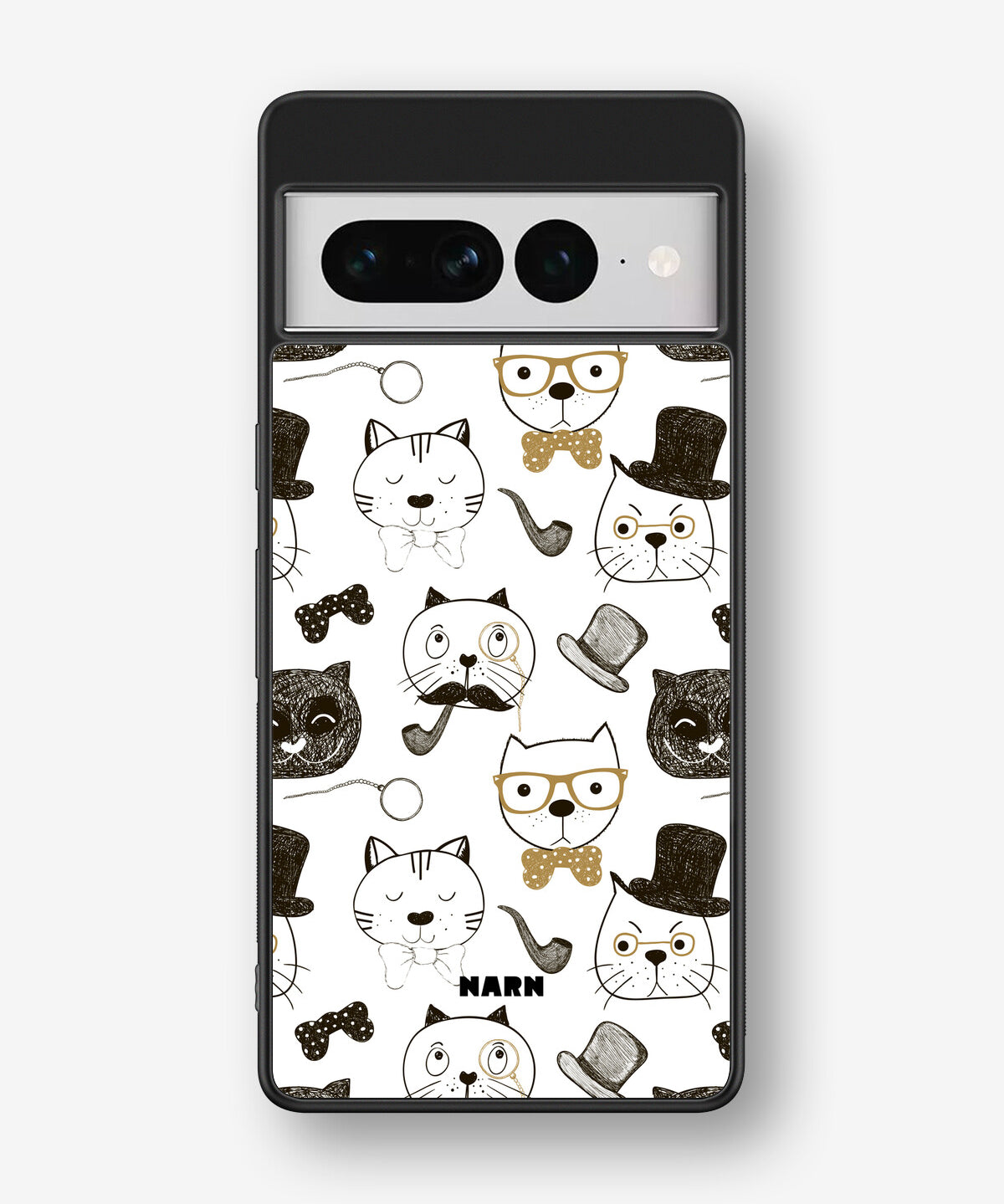 Google Pixel 7 Pro Hard Case – Cartoon Cats - View 1