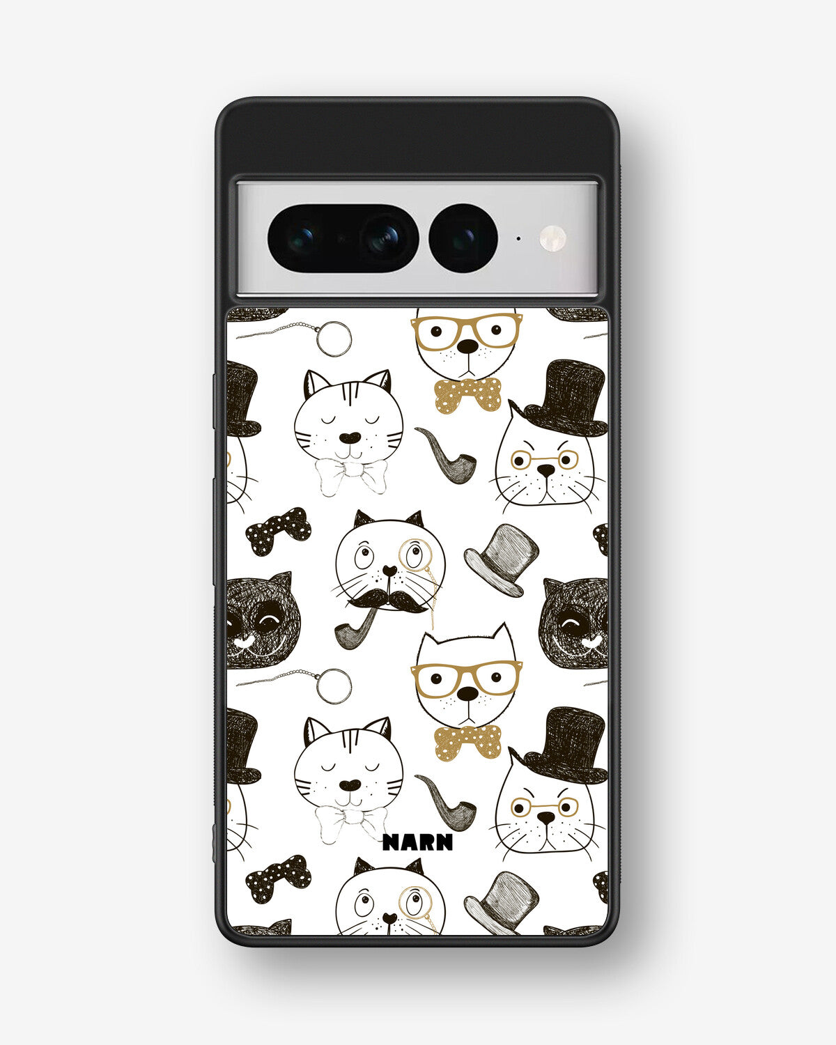 Google Pixel 7 Pro Hard Case – Cartoon Cats - View 1