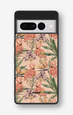 Google Pixel 7 Pro Hard Case – Flamingos & Flowers - View 1