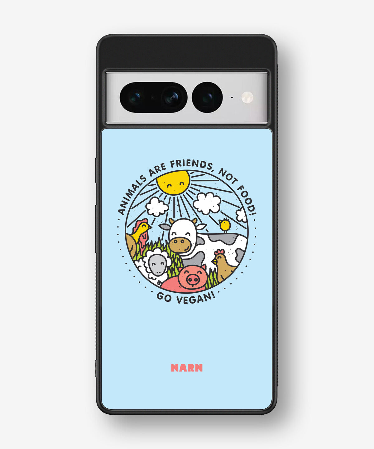 Google Pixel 7 Pro Hard Case – Friends, Not Food - View 1