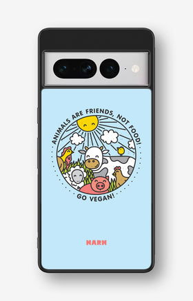 Google Pixel 7 Pro Hard Case – Friends, Not Food - View 1