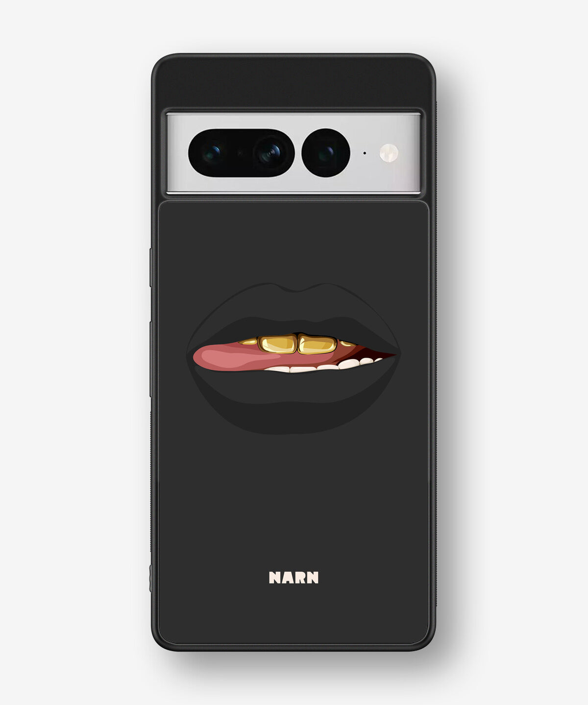 Google Pixel 7 Pro Hard Case – Golden Lips - View 1