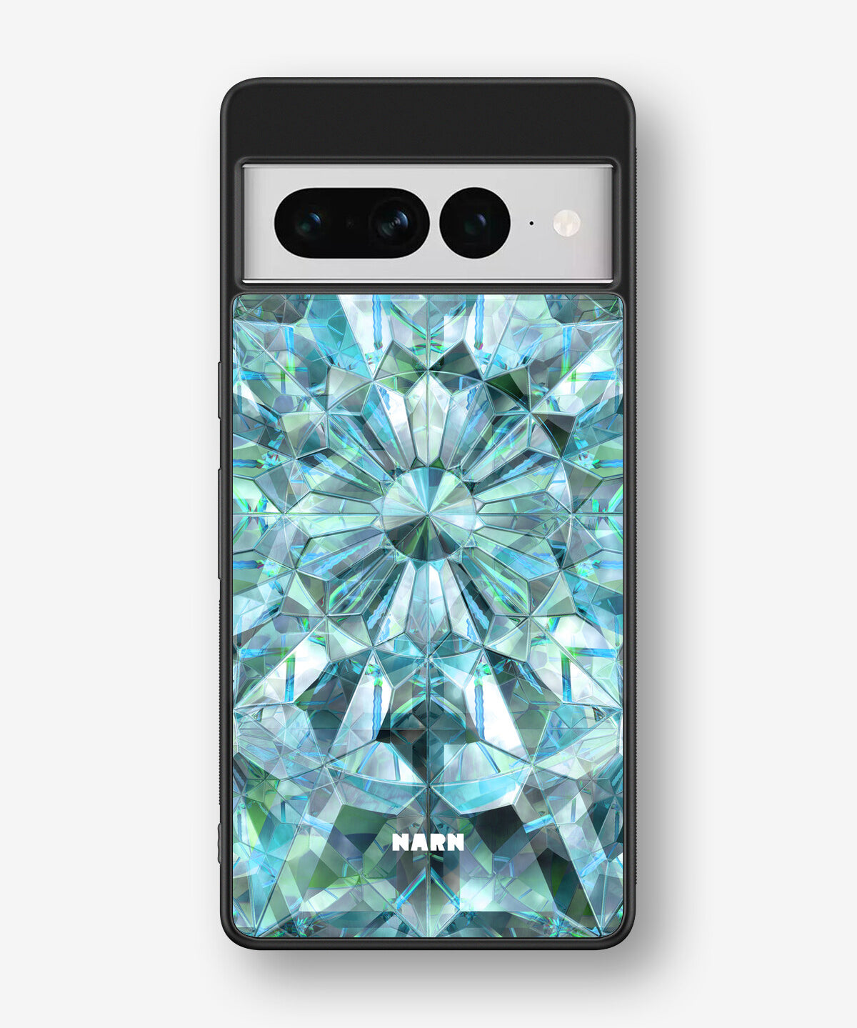 Google Pixel 7 Pro Hard Case – Green Crystals - View 1