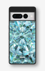 Google Pixel 7 Pro Hard Case – Green Crystals - View 1
